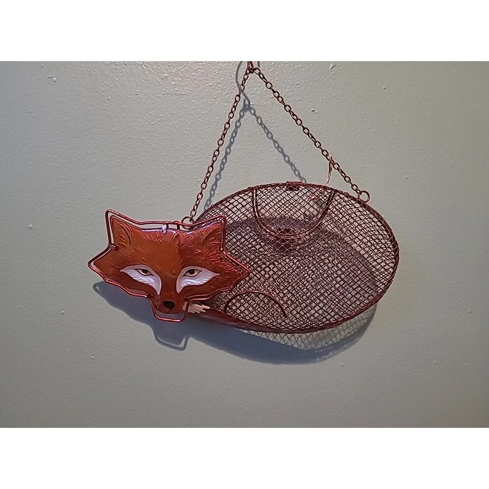 Evergreen Enterprises, Inc Resting Fox Mesh Decorative Bird Feeder‎ Large Seed